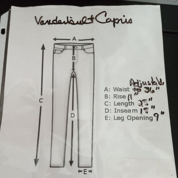 GLORIA VANDERBILT FLORAL CAPRIS 100% COTTON 5 POCKET DESIGN SIZE 14 - Picture 11 of 11